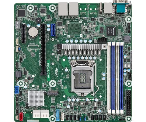 Asrock Płyta główna ASRock E3C252D4U 1x LGA1200 Intel Xeon E-23XX C252 (4xDIMM, SATA, 1xM.2, 2x1GbE, IPMI) Asrock Płyta główna ASRock E3C252D4U 1x LGA1200 Intel Xeon E-23XX C252 (4xDIMM, SATA, 1xM.2, 2x1GbE, IPMI)