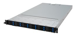ASUS Platforma Asus Rack (1U) RS500A-E12-RS12U/1600W AMD Epyc 9004 (12x NVMe, 2xGPU, 2x1Gbe, IPMI, 1+1 1600W)