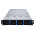 ASUS Platforma Asus Rack (2U) RS520A-E12-RS12U AMD Epyc 9004 (12x NVMe, 2xGPU, 2x1Gbe, IPMI, 1+1 1600W)