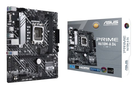 ASUS Płyta główna ASUS PRIME H610M-A D4-CSM ASUS Płyta główna ASUS PRIME H610M-A D4-CSM