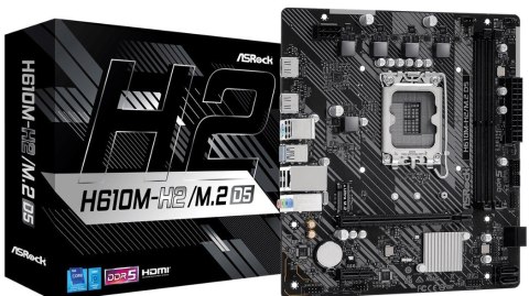 Asrock Płyta główna ASRock H610M-H2/M.2 D5 Asrock Płyta główna ASRock H610M-H2/M.2 D5