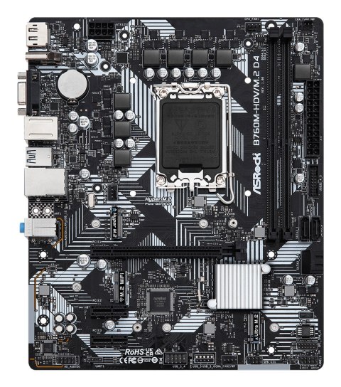 Asrock Płyta główna Asrock B760M-HDV/M.2 D4 Asrock Płyta główna Asrock B760M-HDV/M.2 D4