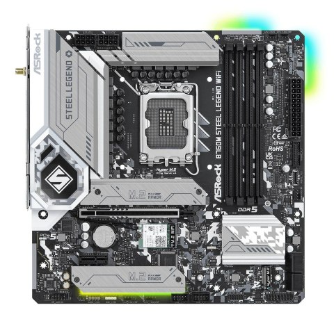 Asrock Płyta główna Asrock B760M STEEL LEGEND WIFI Asrock Płyta główna Asrock B760M STEEL LEGEND WIFI
