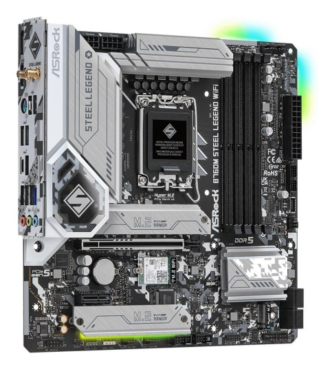 Asrock Płyta główna Asrock B760M STEEL LEGEND WIFI Asrock Płyta główna Asrock B760M STEEL LEGEND WIFI