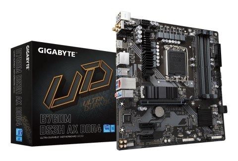 Gigabyte Płyta główna Gigabyte B760M DS3H AX DDR4 Gigabyte Płyta główna Gigabyte B760M DS3H AX DDR4