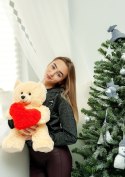 Go Gift Miś FRANK 50cm kremowy