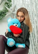 Go Gift Miś FRANK 50cm niebieski
