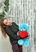 Go Gift Miś FRANK 50cm niebieski