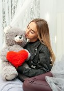 Go Gift Miś FRANK 50cm szary
