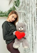 Go Gift Miś FRANK 50cm szary