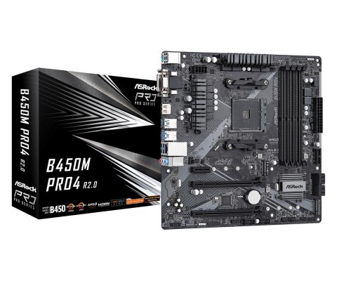 Asrock Płyta główna Asrock B450M PRO4 R2.0