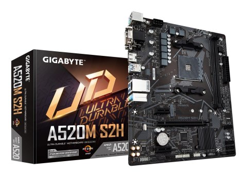 Gigabyte Płyta główna Gigabyte A520M S2H (rev. 1.0) Gigabyte Płyta główna Gigabyte A520M S2H (rev. 1.0)