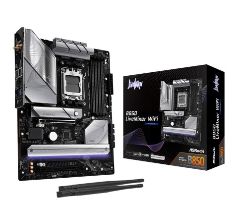 Asrock Płyta główna ASRock B850 LiveMixer WiFi Asrock Płyta główna ASRock B850 LiveMixer WiFi