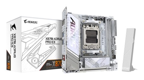 Gigabyte Płyta główna Gigabyte X870I AORUS PRO ICE (WYPRZEDAŻ) Gigabyte Płyta główna Gigabyte X870I AORUS PRO ICE (WYPRZEDAŻ)