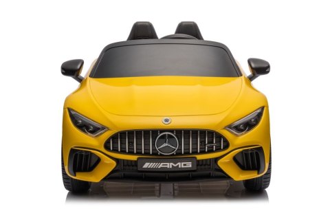 LEAN CARS Auto Na Akumulator Mercedes AMG SL63 Żółty Lakierowany LEAN CARS Auto Na Akumulator Mercedes AMG SL63 Żółty Lakierowany