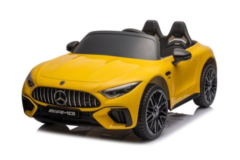 LEAN CARS Auto Na Akumulator Mercedes AMG SL63 Żółty Lakierowany LEAN CARS Auto Na Akumulator Mercedes AMG SL63 Żółty Lakierowany