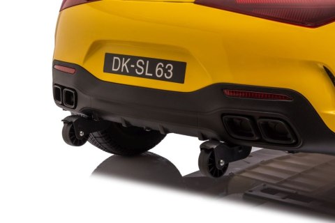 LEAN CARS Auto Na Akumulator Mercedes AMG SL63 Żółty Lakierowany LEAN CARS Auto Na Akumulator Mercedes AMG SL63 Żółty Lakierowany