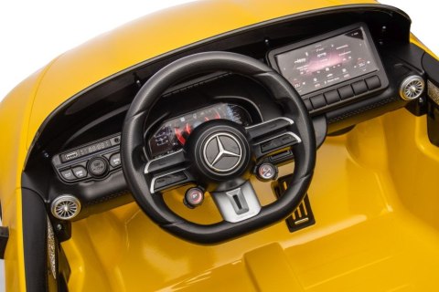 LEAN CARS Auto Na Akumulator Mercedes AMG SL63 Żółty Lakierowany LEAN CARS Auto Na Akumulator Mercedes AMG SL63 Żółty Lakierowany