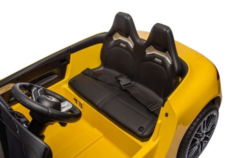 LEAN CARS Auto Na Akumulator Mercedes AMG SL63 Żółty Lakierowany LEAN CARS Auto Na Akumulator Mercedes AMG SL63 Żółty Lakierowany