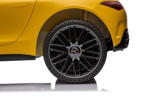 LEAN CARS Auto Na Akumulator Mercedes AMG SL63 Żółty Lakierowany LEAN CARS Auto Na Akumulator Mercedes AMG SL63 Żółty Lakierowany