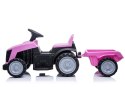 LEAN CARS Traktor z Przyczepą na Akumulator TR1908T Różowy