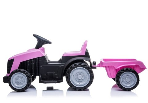 LEAN CARS Traktor z Przyczepą na Akumulator TR1908T Różowy LEAN CARS Traktor z Przyczepą na Akumulator TR1908T Różowy