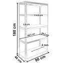 TOP E SHOP REGAŁ MAGAZYNOWY G9040