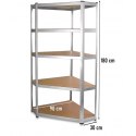 TOP E SHOP REGAŁ MAGAZYNOWY NAROŻNY METALOWY GC9030 30cm