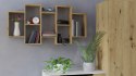 TOP E SHOP REGAŁ WISZĄCY BILBAO 7.0 ŚCIENNY PÓŁKI DĄB ARTISAN