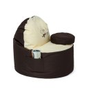 Go Gift Pufa worek sako COFFEE brązowy-beżowy XXL 120x80