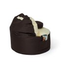 Go Gift Pufa worek sako COFFEE brązowy-beżowy XXL 120x80