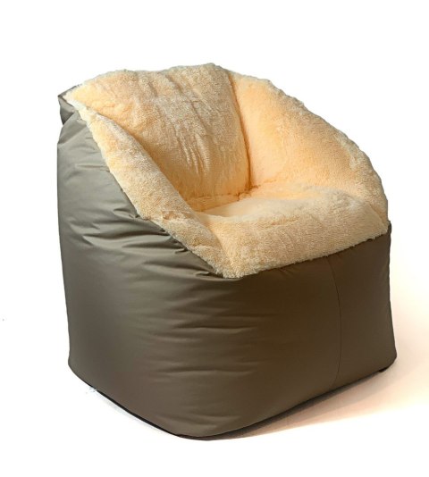Go Gift Pufa worek sako FLUFFY kremowy XXL 140x90 Go Gift Pufa worek sako FLUFFY kremowy XXL 140x90