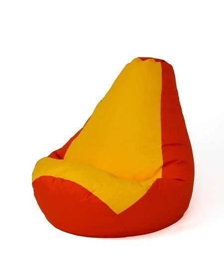 Go Gift Pufa worek sako GRUSZA czerwony-żółty XL 130x90 Go Gift Pufa worek sako GRUSZA czerwony-żółty XL 130x90