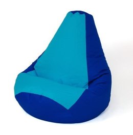 Go Gift Pufa worek sako GRUSZA granatowy-niebieski XL 130x90