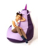 Go Gift Pufa worek sako JEDNOROŻEC fiolet- jasny fiolet L 105x80