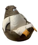 Go Gift Pufa worek sako SOWA brąz-beż L 105x80