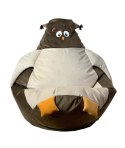 Go Gift Pufa worek sako SOWA brąz-beż L 105x80