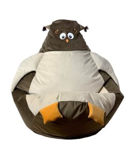 Go Gift Pufa worek sako SOWA brąz-beż L 105x80