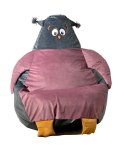 Go Gift Pufa worek sako SOWA szary-róż XL 130x90