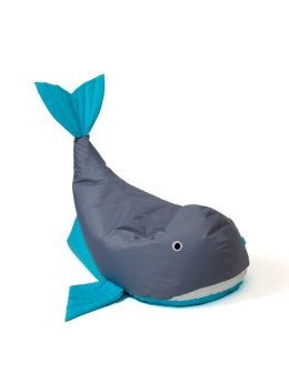 Go Gift Pufa worek sako WIELORYB szary-niebieski L 110x80