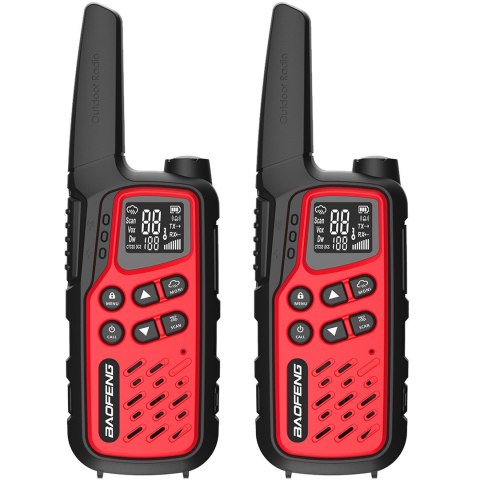 BAOFENG Krótkofalówka Baofeng BF-T25E czerwona BAOFENG Krótkofalówka Baofeng BF-T25E czerwona