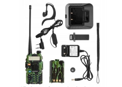 BAOFENG Krótkofalówka Baofeng UV-5R HTQ Camo, Radiotelefon Walkie Talkie Skaner Kamuflaż BAOFENG Krótkofalówka Baofeng UV-5R HTQ Camo, Radiotelefon Walkie Talkie Skaner Kamuflaż