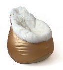 Go Gift Pufa worek sako GLAMOUR złoty XL 120x80
