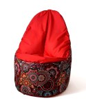 Go Gift Pufa worek sako MANDALA druk-czerwony XL 120x80