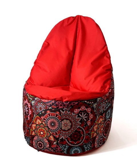Go Gift Pufa worek sako MANDALA druk-czerwony XL 120x80 Go Gift Pufa worek sako MANDALA druk-czerwony XL 120x80