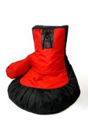 Go Gift Pufa worek sako RĘKAWICA BOKSERSKA czarny-czerwony XXL 130x90