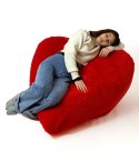 Go Gift Pufa worek sako SERCE czerwony XXL 140x100