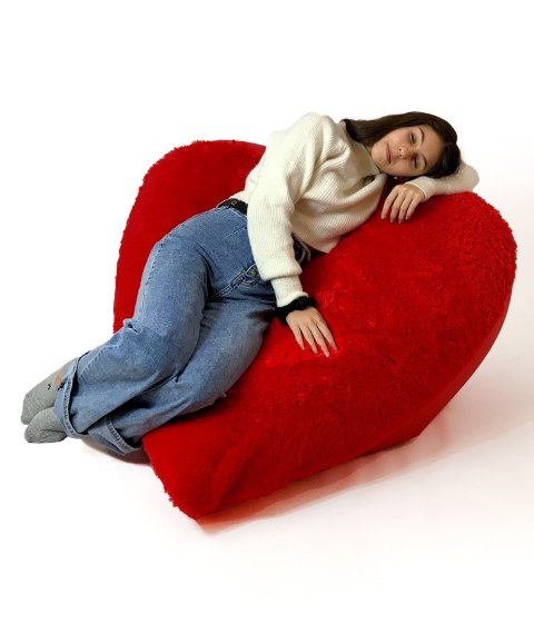 Go Gift Pufa worek sako SERCE czerwony XXL 140x100 Go Gift Pufa worek sako SERCE czerwony XXL 140x100