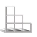 TOP E SHOP REGAŁ SCHODKOWY STEP RS-30 BIAŁY
