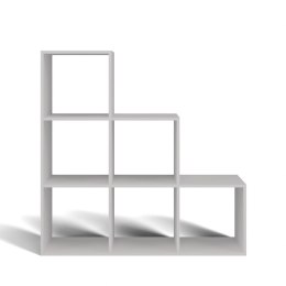 TOP E SHOP REGAŁ SCHODKOWY STEP RS-30 BIAŁY